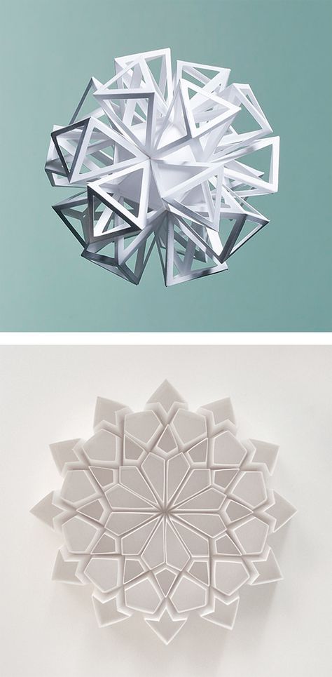 Folded Paper Sculptures by Matt Shlian | Inspiration Grid | Design Inspiration Matt Shlian, Origami Illustration, Illustration Design Inspiration, Origami Architecture, Paper Engineering, Folding Origami, Paper Sculptures, Geometric Sculpture, Folded Paper