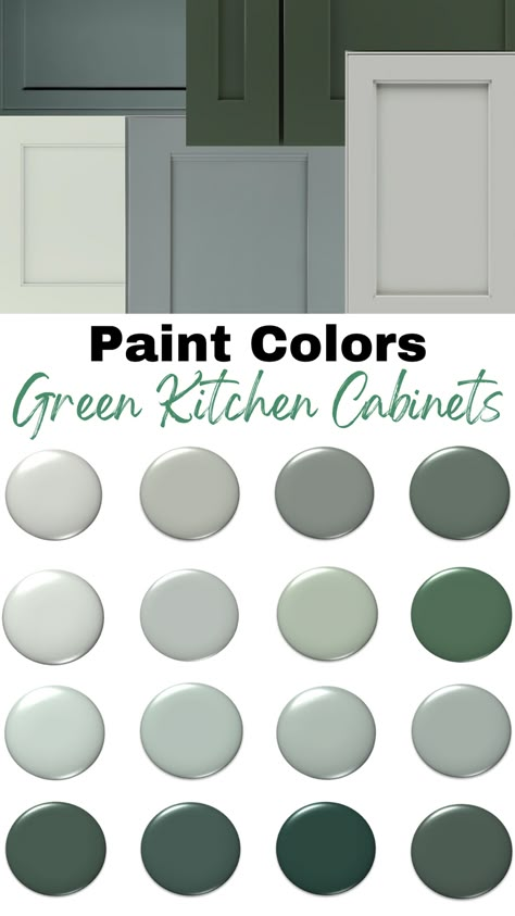 In search of the perfect green paint color for your kitchen cabinets? Here are 15 interior designer picks for your kitchen. Sage green, emerald green, pale green, light green, moss green, forest green. Best green cabinet paint colors from Sherwin Williams. Green Paint Cabinet Colors, Basil Green Kitchen Cabinets, Best Green Color For Kitchen Cabinets, Painted Kitchen Cabinets Colors Green, Popular Green Cabinet Colors, Green Sherwin Williams Cabinets, Foxhall Green Cabinets, Best Green Kitchen Cabinet Colors, Best Green Paint For Kitchen Cabinets