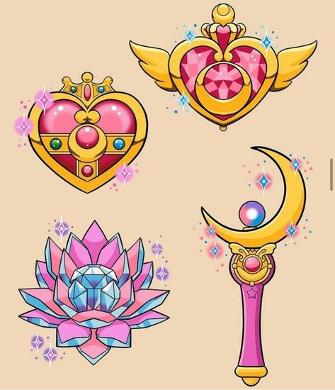 Sailor Moon Cakes, Sailor Moon Party, Sailor Moon Brooch, Sailor Moon Birthday, Sailor Moon Wands, Sailor Moon Nails, Sailor Moon Tattoo, Arte Sailor Moon, Kawaii Tattoo