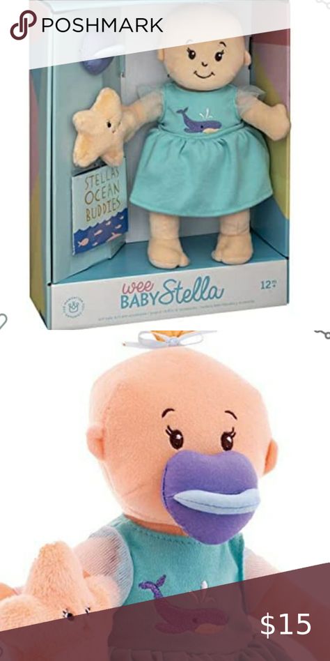 Wee Baby Stella DollUnder The Sea Play Set Baby Stella, Manhattan Toy, Play Set, Manhattan, The Sea, Teddy Bear, Toys, Jewelry Watches, Plus Fashion