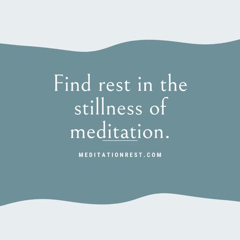 Find rest in the stillness of meditation.⁠ #meditation #mindfulness #innerpeace #relaxation #mindful #yoga #wellness Mindful Yoga, Mantra Meditation, Yoga Wellness, Meditation Mantras, Meditation Quotes, Inner Peace, Mantra, Relaxation, Meditation