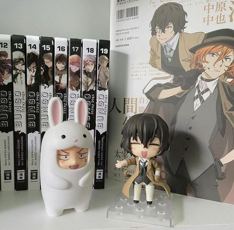 Bsd Manga Aesthetic, Anime Figures Aesthetic Room, Anime Shelf Aesthetic, Nendroid Aesthetic, Manga Shelf Aesthetic, Nendoroid Aesthetic, Anime Figures Aesthetic, Bsd Aesthetic, All The Bright Places