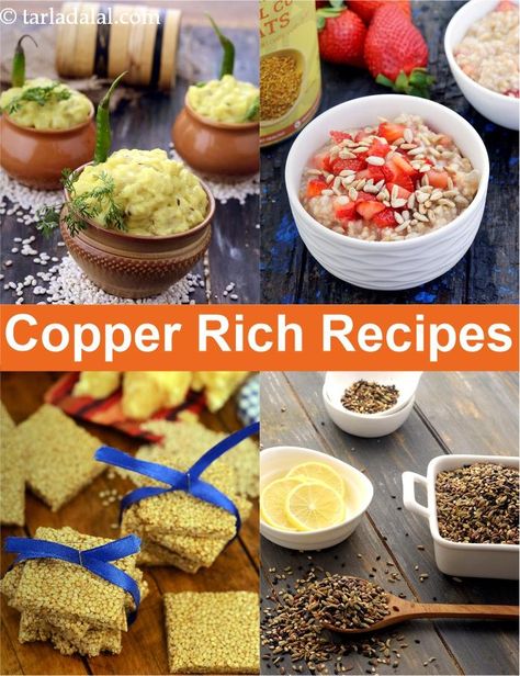 Copper Rich Foods, copper rich Indian recipes, copper benefits Copper Rich Foods, Copper Foods, Sauteed Tomatoes, Poha Recipe, Copper Benefits, Dark Chocolate Almonds, Protein Rich Foods, Low Carb Chocolate, Food Articles