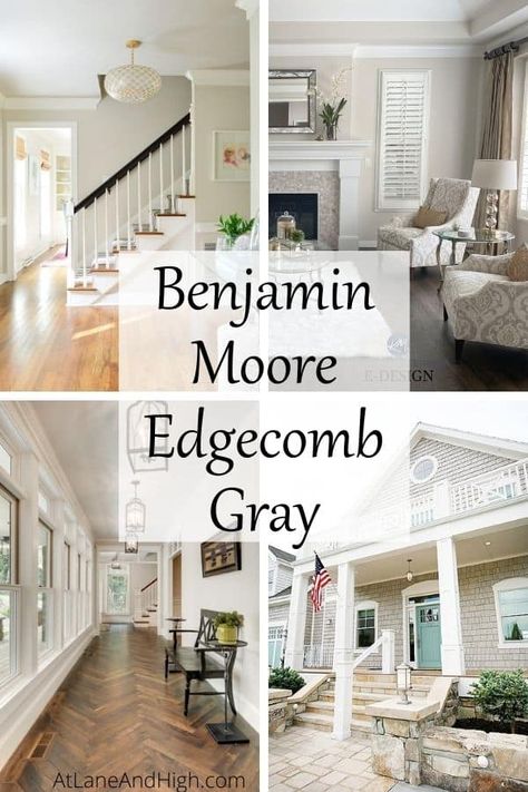 Edgecomb Gray Benjamin Moore, Grey Family Rooms, Benjamin Moore Edgecomb Gray, Benjamin Moore Bedroom, Colours That Go With Grey, Neutral Gray Paint, Grey Bedroom Paint, Most Popular Paint Colors, Family Room Paint