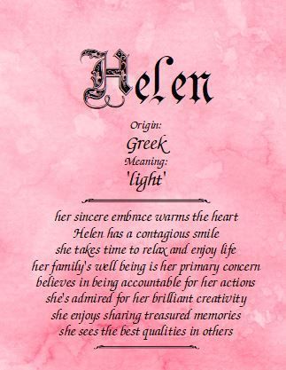 Meaning of the name Helen Elizabeth Name Meaning, Isabella Name, Barbara Name, Name Isabella, Boy Names List, Elizabeth Name, Meaning Of My Name, Birthday Interview, Names For Boys List