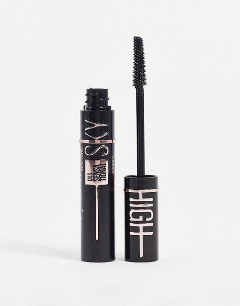 Sky High Mascara Aesthetic, Maybelline Sky High Mascara, Maybeline Mascara Sky High, Sky High Mascara, Sky High Black Mascara, Mascara Maybelline, Maybelline Mascara, City Girl Style, Blue Mascara