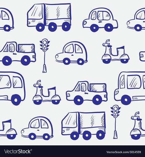 Auto Cartoon, Cartoon Car Drawing, Doodle Wall, Cartoon Cars, Children Sketch, Doodle Cartoon, Easy Doodle Art, Small Drawings, Simple Cartoon