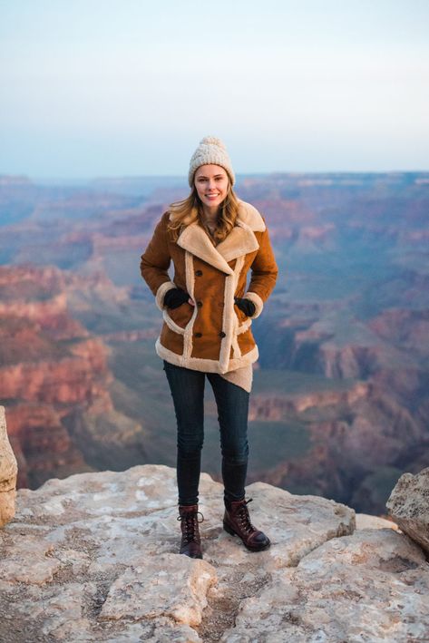 Miss USA 2011 Alyssa Campanella of The A List blog visits the Grand Canyon in Arizona wearing Frye Samantha Hiker boots Canyon Outfit, Grand Canyon Outfit, Kazakh Clothing, Grand Canyon Winter, Grand Canyon Sunrise, Alyssa Campanella, The A List, Visiting The Grand Canyon, Las Vegas Outfit