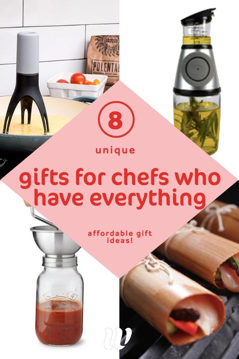 The best gifts for the chef in your life who already has everything! #giftguide #chefs #kitchenware  read more here: https://whimsysoul.com/gifts-for-chefs-who-have-everything/ Best Gifts For Home Chef, Chef Christmas Gifts, Culinary Gifts Ideas, Kitchen Gifts For Christmas, Christmas Kitchen Gift Ideas, Chef Gifts For Men, Gifts For A Chef Guys, Gift For Cooking Lovers, Gifts For Chefs Men