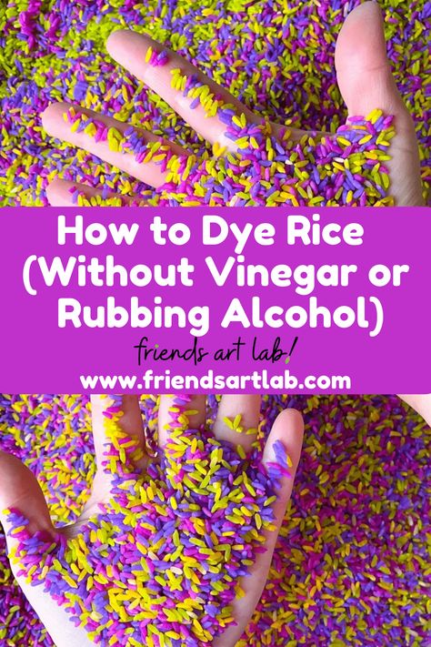 Liquid watercolors and rice dry so quickly that this isn’t an activity you must plan far in advance! Diy Liquid Sensory Tiles, How To Dye Rice, Coloring Rice, Dye Rice, Crafts For Classroom, Sensory Preschool, Dyed Rice, Sensory Rice, Sensory Play Activities