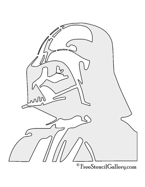 Darth Vader Pumpkin Stencil, Star Wars Pumpkin Carving, Darth Vader Stencil, Darth Vader Pumpkin, Star Wars Stencil, Halloween Pumpkin Stencils, Halloween Stencils, Pumpkin Carvings Stencils, Pumpkin Stencil