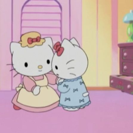 Hello Kitty Mood, Collage Aesthetic Pictures, Hello Kitty Show, Sanrio Character Ranking, Pixel Sprites, Sanrio Things, Sticker Cartoon, Kitty Pictures, Hello Kitty Kuromi