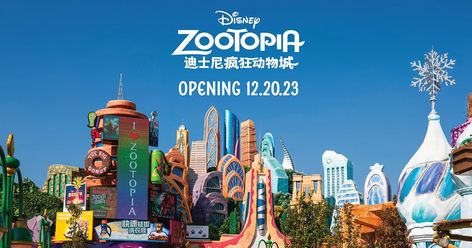 Zootopia Land at Shanghai Disney Resort will open on Dec. 20th Shanghai Disneyland, Study In China, Nick Wilde, Disney Zootopia, Shanghai Disney Resort, Hong Kong Disneyland, Disney Shanghai, Walt Disney Animation Studios, Walt Disney Animation