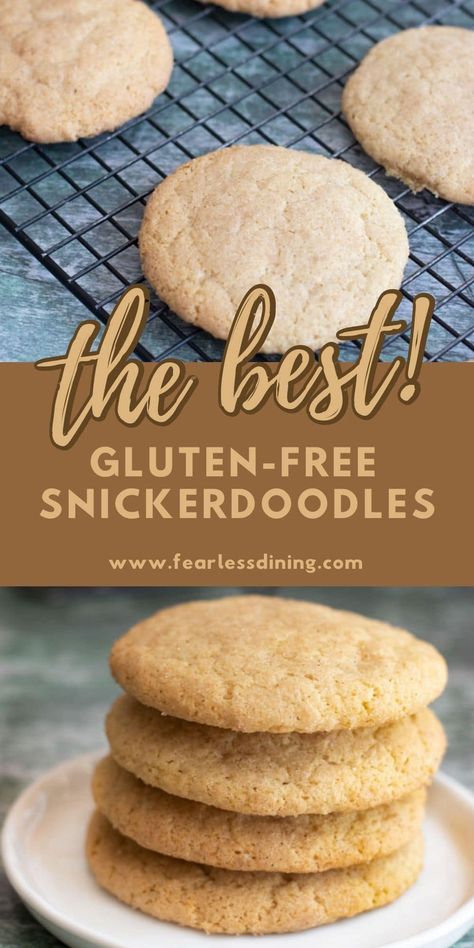 Snickerdoodle Gluten Free Cookies, King Arthur Gluten Free Cookies, Gluten Free Applesauce Cookies, Snickerdoodle Cookies Gluten Free, Gf Snickerdoodle Cookies, Gf Snickerdoodles, Easy Gluten Free Cookies, Gluten Free Sugar Cookie Recipe, Gluten Free Christmas Baking