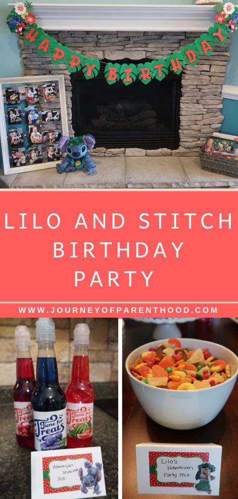 Lilo and Stitch 1st Birthday Party Ideas - Hawaiian Luau Party - food, activities, crafts, decorations. #disney #liloandstitch #stitchparty #birthdayparty #1stbirthdayparty #partyfood #partydecorations #partyideas #partyplanning #eventplanning #partyactivities #disneybirthday #stitch Stitch Food Ideas, Lilo And Stitch Birthday Party Food, Christmas Lilo And Stitch, Lilo And Stitch Party, Luau Party Food, Mommy Motivation, Stitch Party, Disney Inspiration, Stitch Cake