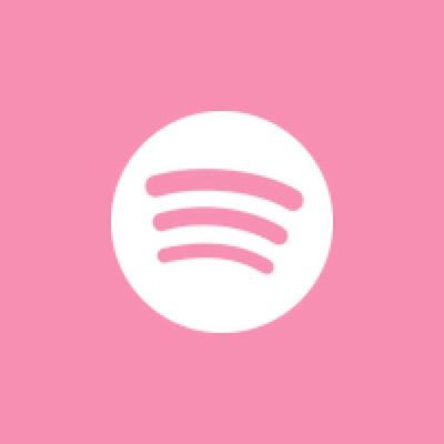 Pink Icons Spotify, Pink Spotify Icon, Aesthetic Icons For Apps Pink Phone, Y2k Homescreen, Pink Spotify, Aesthetic Logos, Widgets Iphone, Spotify Logo, Pink Ios