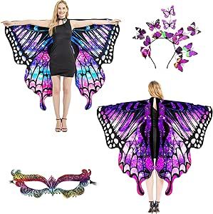 Butterfly Costumes, Adult Fairy Costume, Fairy Costume Women, Butterfly Wings Costume, Pretty Woman Costume, Adult Women Halloween Costumes, Cape Set, Fairy Halloween Costumes, Butterfly Costume