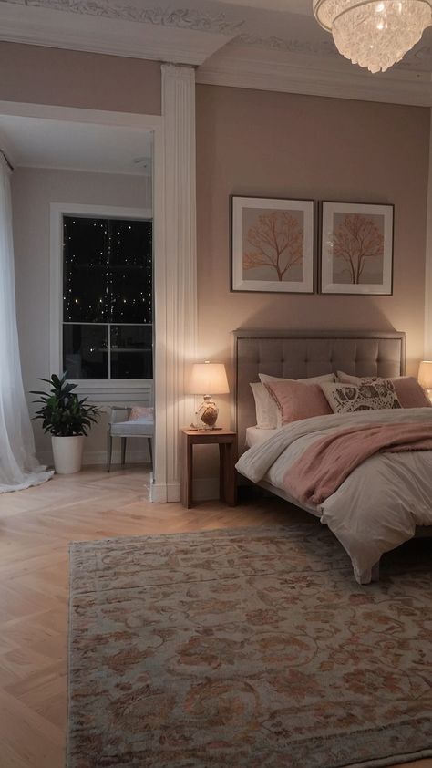 Discover cute room ideas for teenagers that are both aesthetic and pink Check out these small rooms with aesthetic LED lights for a cheap and cozy bedroom makeover tailored for teens Katie Fang Bedroom, Corner Bed Ideas Queen, Teen Bedroom Ideas Aesthetic, Room Ideas Pink And Grey, Room Painting Ideas Bedroom, Aesthetic Hangout, Aesthetic Teen Bedroom, Corner Bed Ideas