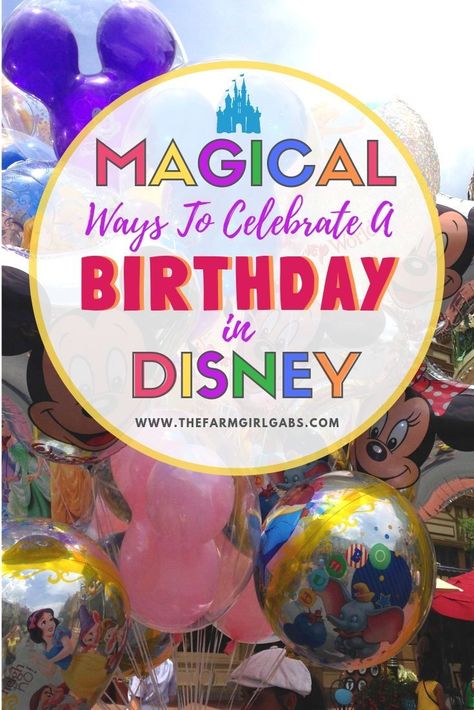 Celebrating a birthday in Walt Disney World? There is nothing more magical then spending your vacation AND birthday at Walt Disney World. Here are some fun ways to celebrate your special day in Disney. Disney Planning Tips #DisneyTips #WaltDisneyWorld #Di Disney World Birthday, Disney Sweet 16, Disneyland Birthday, Disney World Vacation Planning, Disney Vacation Planning, Disney World Florida, Disney World Planning, Walt Disney World Vacations, Disney Planning