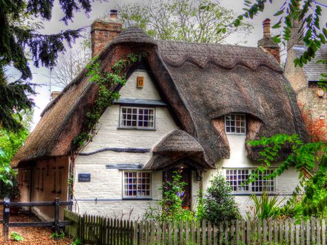 British Cottages, English Cottage Exterior, Cottages England, Cottages Uk, Thatch Roof, Purple Lamp, British Cottage, English Country Cottages, English Cottages