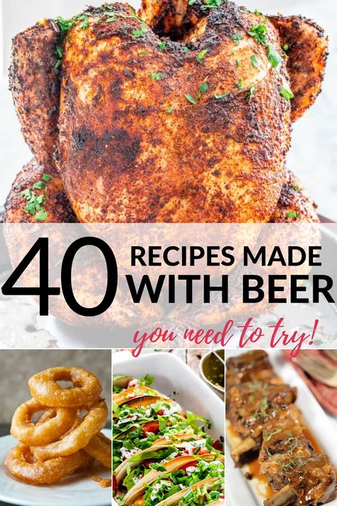 Beer Dinner Recipes, Beer Soup Recipes, Beer Infused Food, Recipes With Beer In Them, Recipes Using Beer, Cooking With Beer Recipes, Beer Cheese Recipes, Beer Food Recipes, Beer Recipes Food