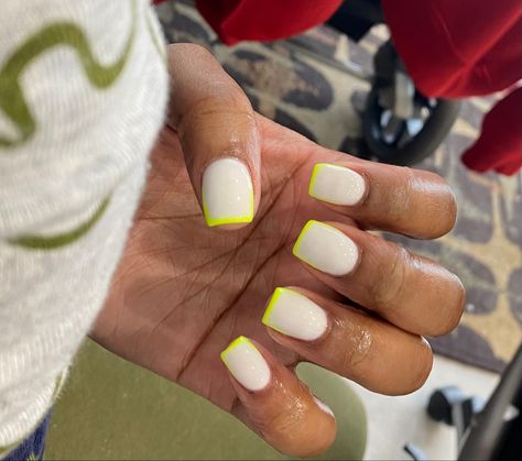 Lemon Juice Nails, Lemon Nails, Sns Nails, Powder Nails, Soft White, Lemon Juice, Short Nails, Nails Inspiration, Nail Inspo