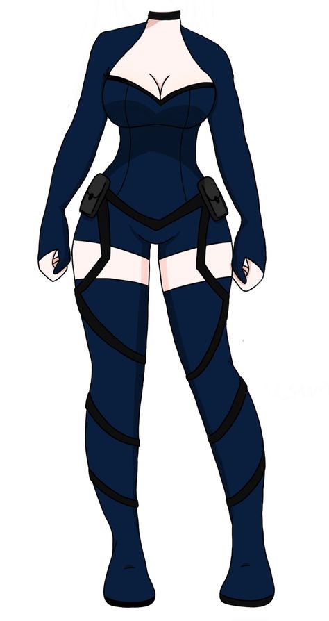 Fairytail Oc Outfits, Hero Costumes Design Female Blue, Anime Superhero Outfits Female, Mha Oc Base Hero Costume, Blue Hero Costume Design, Hero Outfits Design Female Mha, Mha Outfit Ideas Hero, Superhero Clothes Design, Mha Hero Costume Ideas Oc Female