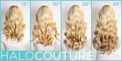 Halo Couture Hair Extension Lengths. Halo Couture Extensions, Halo Couture Hair Extensions, Halo Couture, Hair Extension Lengths, Halo Hair Extensions, Hair Extentions, Halo Hair, Pastel Hair, Curly Hair Care