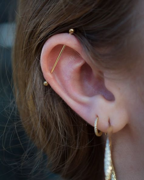 Inside ear piercing