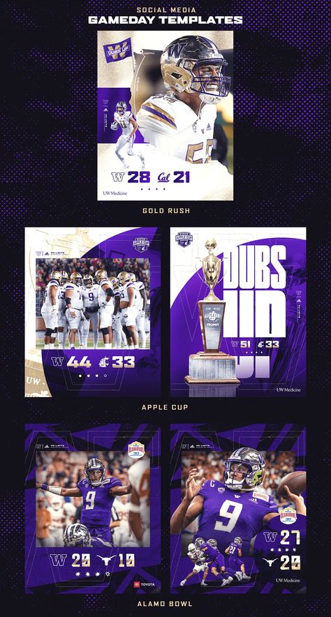 2022-2023 Washington Huskies Football Content :: Behance Sport Betting Design, Basketball Design Graphics, Washington Huskies Football, Sports Design Ideas, Photoshop Design Ideas, Washington Huskies, Basketball Design, Sports Design Inspiration, Graphic Design Photoshop