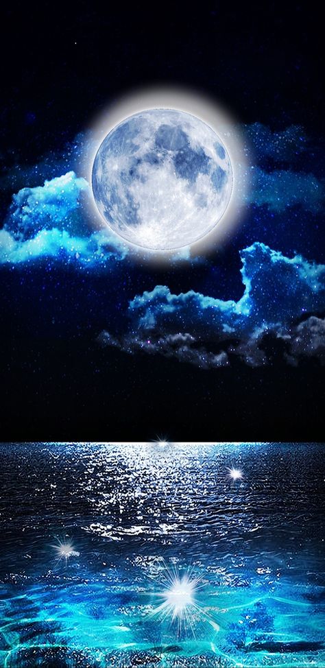 Cer Nocturn, Moon Painting, Moon Photography, Beautiful Wallpapers Backgrounds, Galaxy Art, The Full Moon, Beautiful Moon, Fantasy Art Landscapes, Beautiful Nature Wallpaper