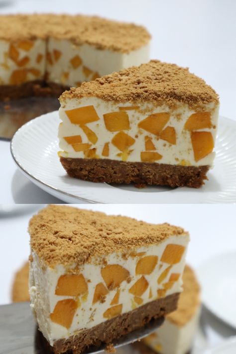 No Bake Mango Graham Cake. Mango Graham Float, Mango Graham Cake, Graham Dessert, Mango Graham, Graham Cake, Holidays Treats, Mango Float, Scottish Dishes, Mango Dessert Recipes