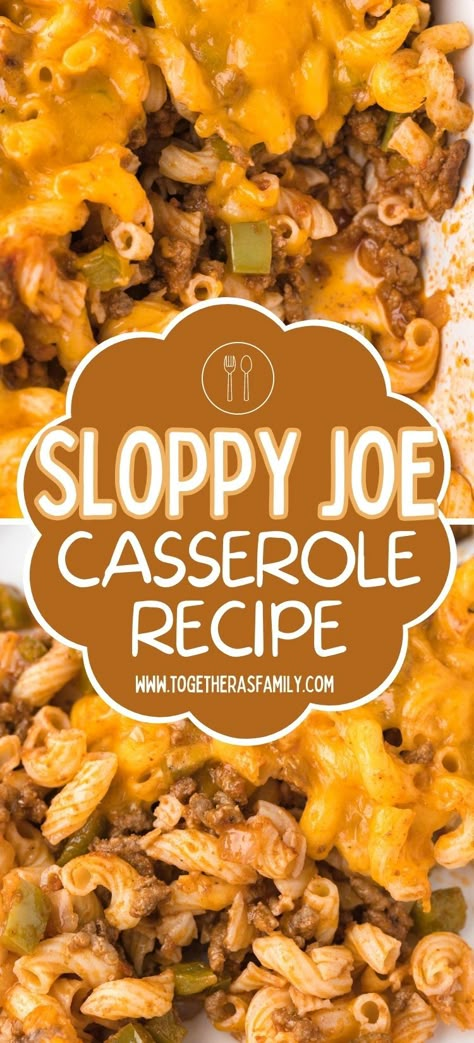 What To Do With Sloppy Joe Leftovers, Sloppy Joe Hotdish, Hamburger Sloppy Joe Recipes, Sloppy Joe Skillet Recipe, Crockpot Sloppy Joe Casserole, Manwhich Casserole Sloppy Joe, Garlic Bread Cheesy Sloppy Joe Bake, Sloppy Joe Casserole Pasta, Savory Sloppy Joe Recipe