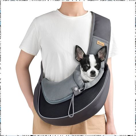 Cuby Pet Sling Carrier for Small Dogs Cats,Drawstring & Zipper Security Hook Triple Designs for Pets' Securty,Breathable Mesh Puppy Travel Bag, Cat Sling, Dog Carrier Sling, Puppy Carrier, Pet Sling, Travel Pet, Dog Sling, Sling Carrier, Mini Poodles