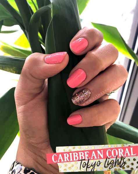 Supernatural Nails, Florida Nails, Pink Nail Colors, Nail Color Combos, Coral Nails, Pink Sparkles, Shoe Nails, Rose Gold Nails, Rose Nails