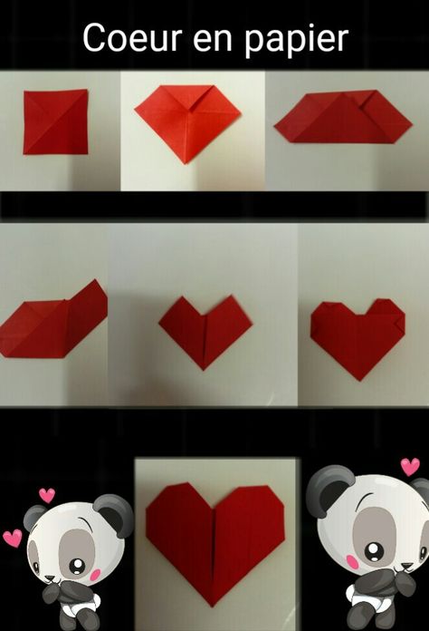 Otigami coeur en papier Petit Cadeau Diy, Paper Heart, St Valentin, Drawing Tips, Nike Jordan, 3 D, Chloe, Origami, Couture