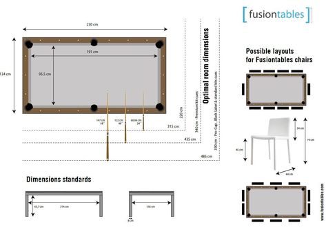 Dimensions METAL-LINE | Table Pool Table Dimensions, Dining Pool Table, Pool Table Top, Bar Pool Table, Modern Tuscan, Modern Pool Table, Pool Table Dining Table, Tuscan Farmhouse, American Houses