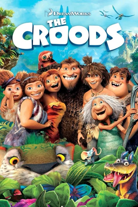 The Croods (2013) Animation Dreamworks, The Croods, Tv Series Online, Thriller Movie, Nicolas Cage, Dreamworks Animation, Movies 2019, Old Cartoons, Ryan Reynolds