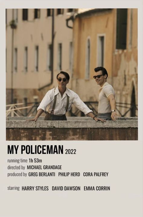 My Policeman Movie Poster, My Policeman Polaroid Poster, My Policeman Poster, My Policeman Movie, Polaroid Movie Poster, Museum Curator, My Policeman, Police Man, Polaroid Posters