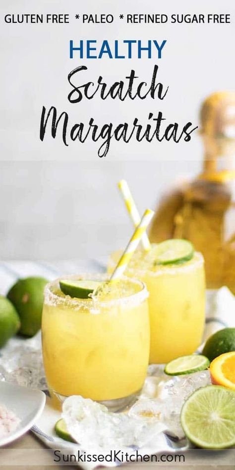 Whole Lime Margarita Recipes, Citrus Margarita Recipe, All Natural Margarita Recipe, Gluten Free Margarita Recipe, Clean Margarita Recipe, Scratch Margarita Recipe, Fresh Juice Margarita Recipe, Fresh Margarita Recipe Pitcher, Homemade Margarita Mix Recipes