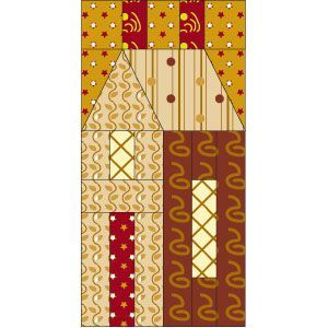 Colchas Quilting, Mccalls Quilting, Wall Quilt Patterns, House Quilt Block, House Quilt Patterns, Quilt Block Patterns Free, Paper Pieced Quilt, House Quilts, Tree Quilt