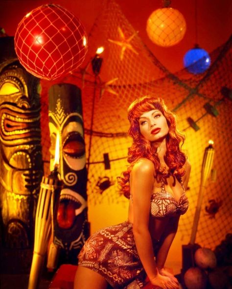 Rocky Schenck, Tiki Monster, Pinup Princess, Mid Century Tropical, Tiki Fashion, The Sweet Escape, Jungle Theme Party, Photoshoot Theme, Tiki Bar Ideas