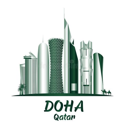 City of Doha Qatar Famous Buildings. Editable Vector Illustration #Sponsored , #Affiliate, #Affiliate, #Doha, #Famous, #Vector, #Qatar Facebook Cover Photos Hd, Building Vector, Creative Advertising Design, Wallpaper Iphone Neon, Theme Days, Layout Design Inspiration, Military Pictures, Famous Buildings, Doha Qatar