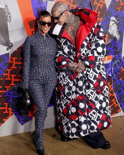 Kourtney And Travis Barker, Kourtney And Travis, Kourtney Kardashian 2018, Travis Barker, Blink 182, Kourtney Kardashian, Fashion Week Spring, New York Fashion, Tommy Hilfiger