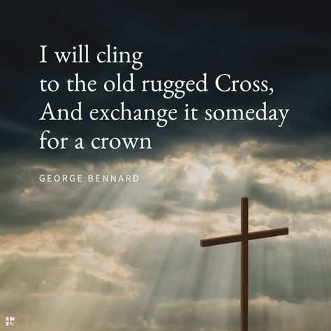 The Old Rugged Cross - FaithGateway The Old Rugged Cross Printable, Rugged Cross Image, The Old Rugged Cross Sheet Music Free Printable, The Old Rugged Cross Art, The Old Rugged Cross, Old Rugged Cross Painting, Resurrection Sunday, Old Rugged Cross, Cross Art