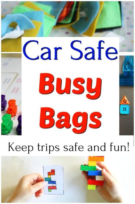 Perfect busy bags for long car rides and trips!  Great quiet time activities for preschoolers. #HowWeeLearn #busybags #quiettime #preschoolactivities #travelwithkids #travellingwithkids #parenting #parentingtips Road Trip Activity Bags, Busy Bags For Preschoolers, Busy Bags For Toddlers, Toddler Car Activities, Car Ride Activities, Toddler Busy Bags, Kids Travel Activities, Car Journey, Trip Activities