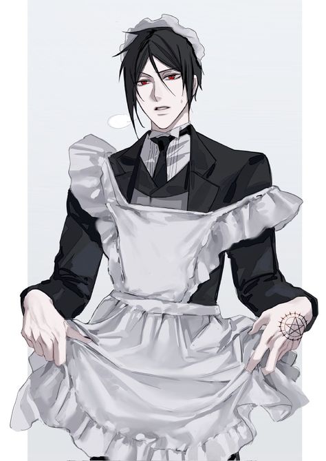 Butler Outfit, Black Butler Wallpaper, Black Butler Undertaker, Tattoo Black And Grey, Black Butler Funny, Black Butler Grell, Female Demons, Black Butler Sebastian, Black Butler Manga