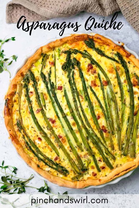 Asparagus Quiche Quiche Recipes Asparagus, Asparagus Quiche Recipes, Ham Asparagus, Vegetable Quiche Recipes, Cheesy Asparagus, Recipes Asparagus, French Appetizers, Asparagus Quiche, French Soup