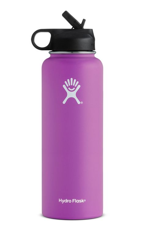 40oz hydroflask raspberry. I hate water, but this water bottle almost makes me like it. It keeps the water super cold and the ice frozen. Hydro Flask Colors, Hydro Flask 40 Oz, Canteen Bottle, 40 Oz Water Bottle, Hydro Flask Bottle, Coffee Flask, Hydro Flask Water Bottle, Wide Mouth Water Bottle, Flask Water Bottle