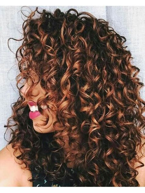 Brunette Curls with Auburn Balayage Bridesmaid Chignon, Dark Auburn Hair Color, Dark Auburn Hair, Auburn Balayage, Highlights Curly, Curly Color, Hair Messy, Low Chignon, Highlights Curly Hair